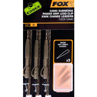 Fox Edges Camo Submerge Lead Clip Leader