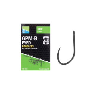 Preston GPM B Eyed Hook Size 14