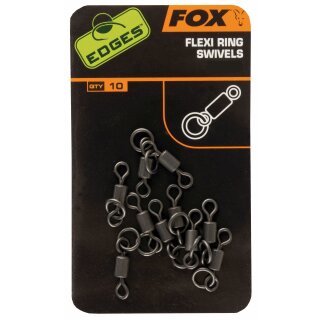 Fox Edges Flexi Ring Swivel Size 7