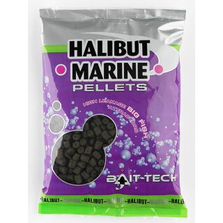Bait Tech Halibut Marine Pellets 8mm Gelocht