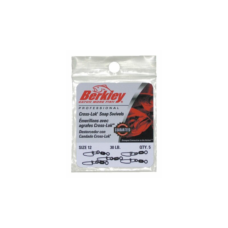 Berkley Ball Bearing Cross-Lok Snap Swivels - Fish Like A Pro