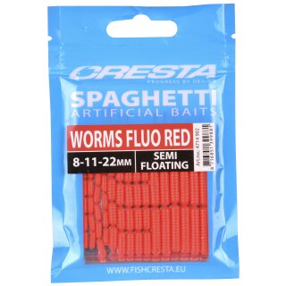 Cresta Spagetti Worms Fluo Red