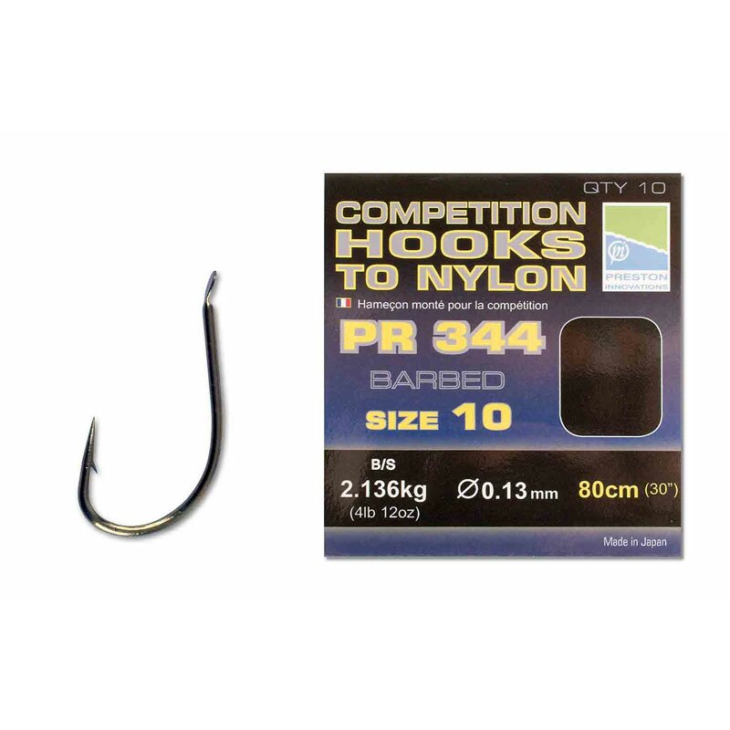 Preston PR 344 Competition Hooks To Nylon, 2,99