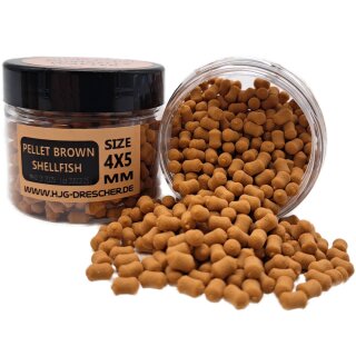 HJG Drescher Dumbells Wafter Pellet Brown Shellfish Size 5 x 7