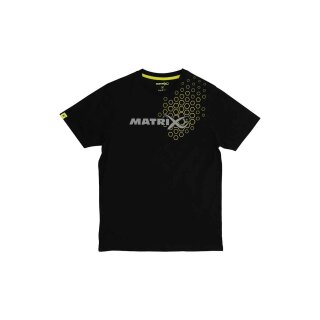 Matrix Hex Print T-Shirt Black Size XXL