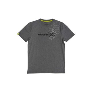 Matrix Hex Print T-Shirt Grey