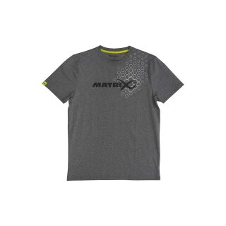 Matrix Hex Print T-Shirt Grey Size M