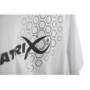 Matrix Hex Print T-Shirt White Size L