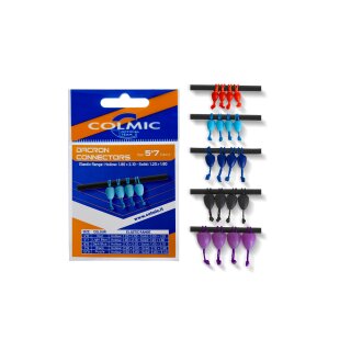 Colmic Dacron Connector Blue/6x8mm