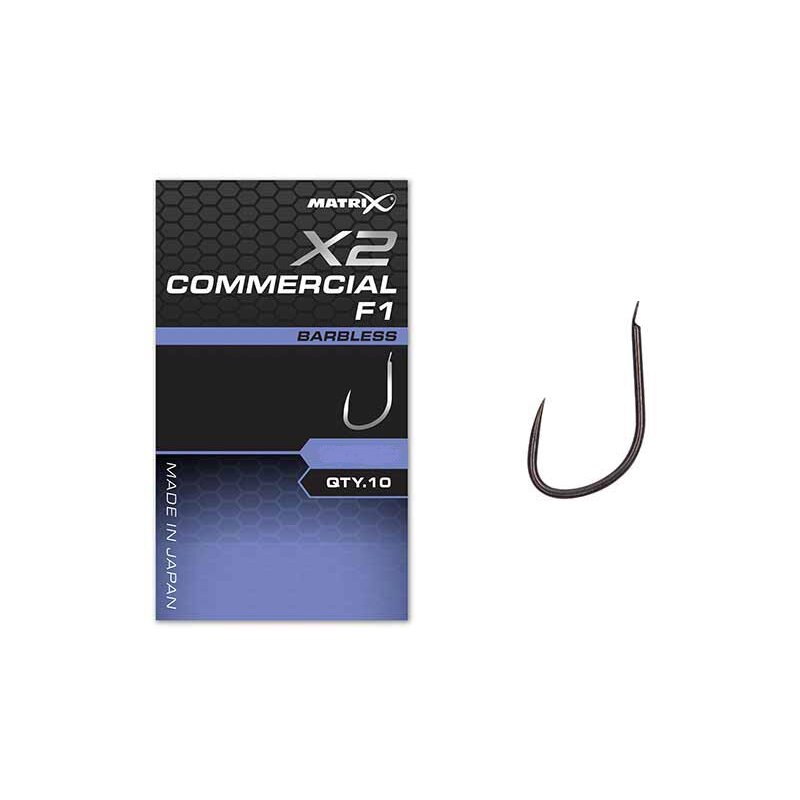 Matrix X7 Carp Method Hook – Eyed Barbless, For Coarse Fishing Tackle