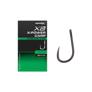 Matrix X8 X- Power Carp Barbless Hook Size 12