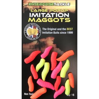 Enterprise Tackle Imitation Pop Up Maggots Fluoro Mixed