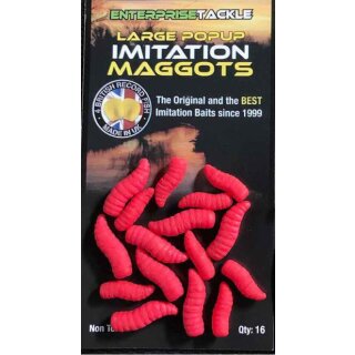 Enterprise Tackle Imitation Pop Up Large Maggots Red