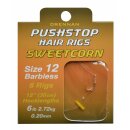Drennan Sweetcorn Pushstop Hair Rigs - Size 8 (0,20mm)