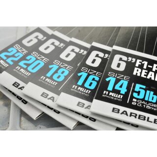 Guru F1 Pellet Pole Ready Rigs 15cm - Gr.14/0,15mm