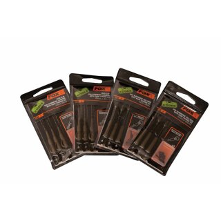 Fox Edges Ready Tied Submerge Leaders - Green 30lb Lead Clip Kit