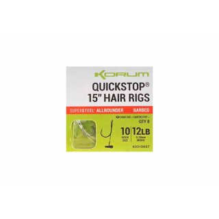 Korum Big Fish Quickstops Hair Rigs 38cm - Gr.14