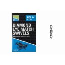 Preston Diamond Eye Match Swivels - Size 12