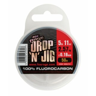 Fox Rage Drop `N`Jig Fluorocarbon - 0,27mm 5,15kg
