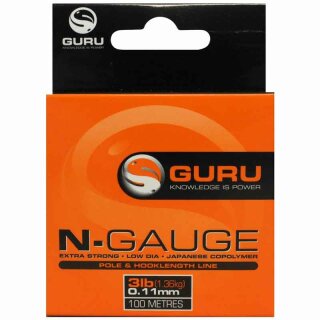 Guru N-Gauge Pole & Hooklink Line - 0,17mm