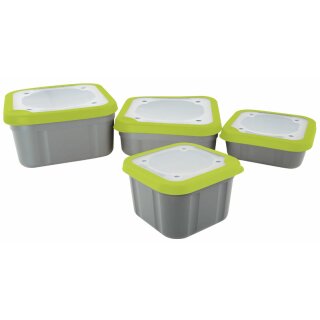 Matrix Grey/Lime Bait Boxes Solid Tops Geschlossener Deckel - 1,26 Liter