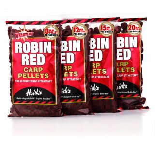 Dynamite Baits Robin Red Carp Pellets Pre Drilled- 15mm